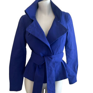 Armani Exchange Funnel Collar Belted Jacket Coat XS